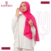 Chiffon Plain Scarf - Hot Pink